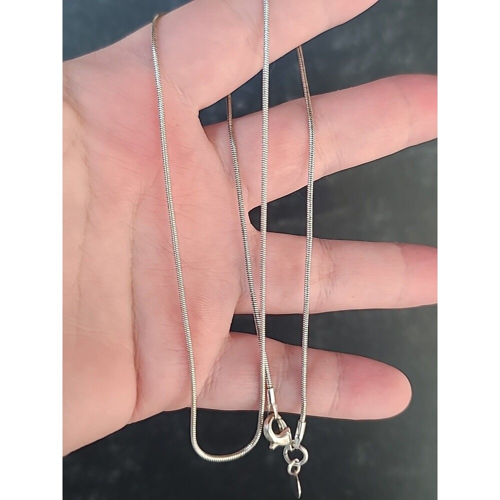 925 Sterling Silver Chain Necklace Vintage READ Description
